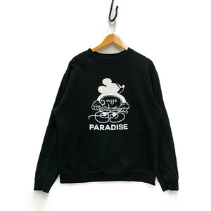 PARADISE NYC パラダイス ミッキーマウス スウェット ブラック サイズL 正規品 / B4384