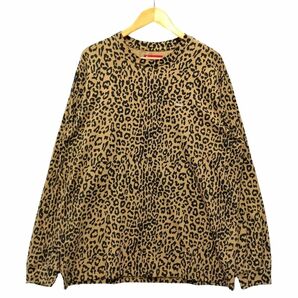 SUPREME シュプリーム 23AW Small Box L/S Tee Leopard スモールボックス ロング 長袖Ｔシャツ レオパード サイズL 正規品 / 34013の画像1