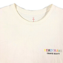 READYMADE レディメイド ×TRAVIS SCOTT トラヴィス スコット 半袖Ｔシャツ 白 サイズL 正規品 / Z2052_画像5