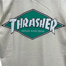 WIND AND SEA ウィンダンシー ×THRASHER スラッシャー 23SS 半袖Ｔシャツ アイボリー サイズS 正規品 / B3843_画像3