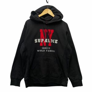 SUPREME シュプリーム 19AW NY Hooded Sweatshirt スウェット パーカー ブラック サイズL 正規品 / 34092