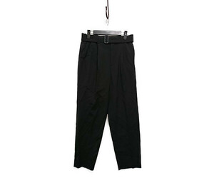 CITY シティ BELTED SLACKS ベルト付き スラックスパンツ ブラック サイズ2 正規品 / B1676