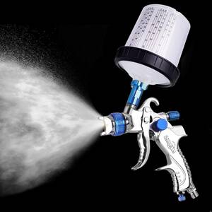  air spray gun gravity type calibre 1.4mm 1.7mm 2.0mm blue three kind nozzle attaching cup attaching 600ml free shipping painting air spray gun airbrush 