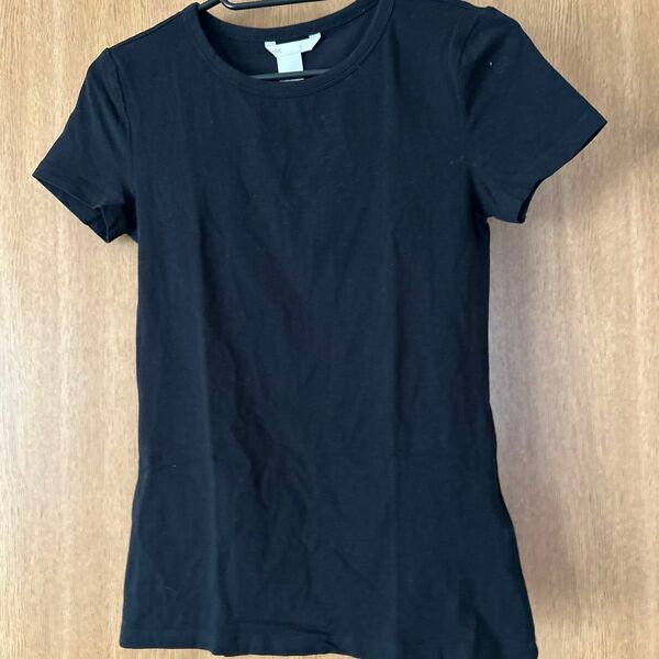 H&M Tシャツ 半袖 半袖Tシャツ XS 黒 無地