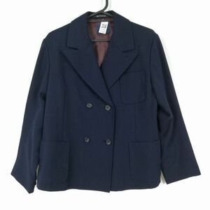 1円 ブレザー 上着 フランシスコ 冬物 女子 学生服 中学 高校 紺 制服 中古 ランクB EY9684