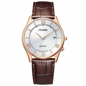 ［シチズン］CITIZEN シチズンコレクション　シンプルアジャスト　エコドライブ電波時計　AS1062-08A 美品