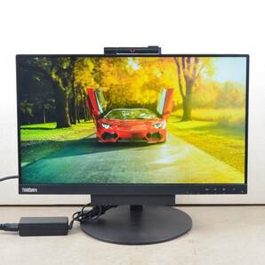 超狭額ベゼル　LENOVO　21.5型ワイド　TIO22Gen3　フルHD　Webカメラ搭載　HDMI　IPSパネル　回転・従型表示　LED　ディスプレイ　⑤