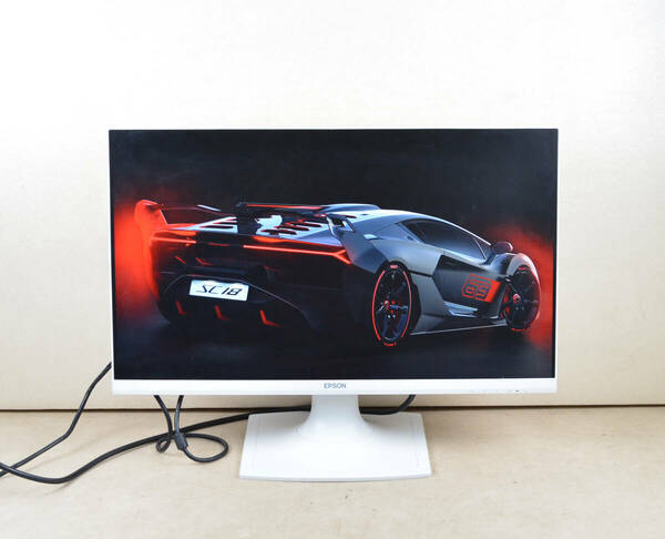 4589　超狭額ベゼル　EPSON　24型ワイド　LD24W85L　フルHD 1920x1080　ゲーミング　HDMI　スピーカー内蔵　LED　ディスプレイ