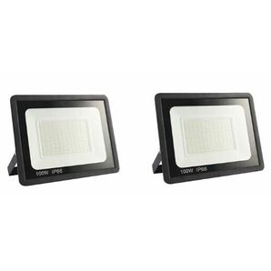 3個セット IP66防水 LED 投光器 作業灯 100V/200V 85~265V対応 100W 15000LM フラッドライト 省エネ 高輝度 アース付きプラグ PSE適合 の画像1