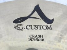 ☆ zildjian ジルジャン a custom crash 18/45cm シンバル ☆中古☆_画像6