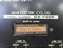 ☆ AKAI アカイ MODEL GX-F60R カセットデッキ ☆ジャンク☆_画像9