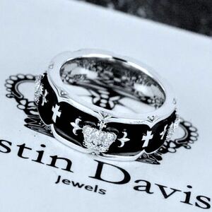  beautiful goods! Justin Davis SRJ795 BEAUTY&MADNESS ring 9 number Crown epoxy resin 