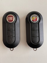 牛革リモコンキーケース FIAT フィアット ABARTH アバルト パンダ フィアットキーケース アバルトキーケース アイボリー色 1_画像10