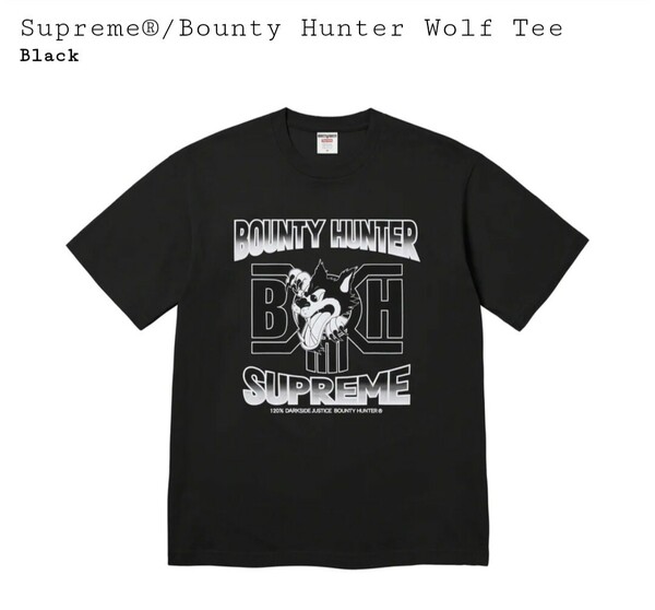 国内正規品 新品未使用 Supreme Bounty Hunter Wolf Tee Black XXL シュプリーム バウンティー ハンター ウルフ Tシャツ ブラック 黒