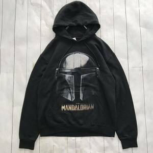 STARWARS MANDALORIAN スターウォーズ マンダロリアン ビッグプリント プルオーバー スウェットパーカー Mサイズ