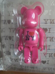 ★BE@RBRICK ベアブリック I LOVE NY 100% ピンク　未開封★