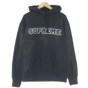 【中古】Supreme 20AW PATCHWORK HOODED SWEATSHIRT パーカー S ブラック シュプリーム[240017584826]