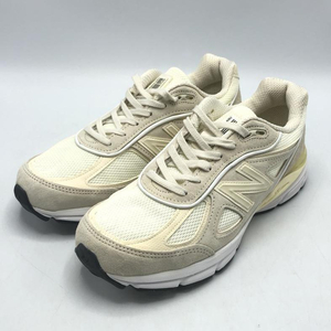 【中古】New Balance×Stussy 990V4 Stussy Cream 26.5cm M990SC4[240010426147]