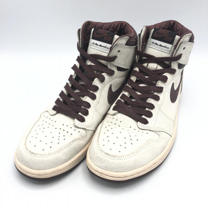 【中古】A Ma Maniere × Nike Air Jordan 1 Retro High OG Sail and Burgundy 28.0cm DO7097-100[240010426487]