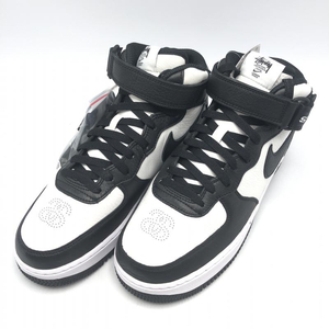 【中古】NIKE×STUSSY AIR FORCE1 Mid Black and Light Bone 26 DJ7840-002[240010426139]