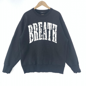 【中古】BREATH ロゴスウェット L ブラック ブレス[240010426543]