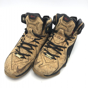 【中古】LEBRON 12 EXT CORK 27.5cm 768829-100 ブラウン ブラック レブロン[240010427752]