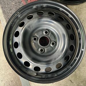 【送料無料】NHP10 アクア 純正 スチールホイール 15×5.5J 4穴-100 1本のみ　鉄ホイル