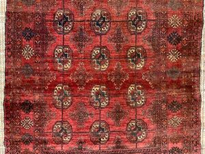 Art hand Auction Tribal Rug★Rare Old★126×99cm Carpet Rug Handmade Carpet from Herat Zakkan, Afghanistan 02AFBRM240408004D, carpet, rug, mat, rug, Rugs in general