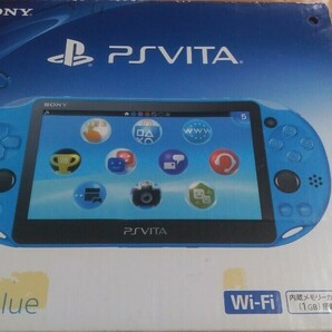 PlayStation Vita Wi-Fiモデル 本体 アクア・ブルー(PCH-2000ZA23) 新品同様 ほぼ未使用