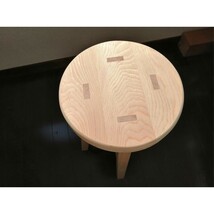 【ほぞ組】木製スツール　高さ70cm　丸椅子　stool 　猫犬_画像4