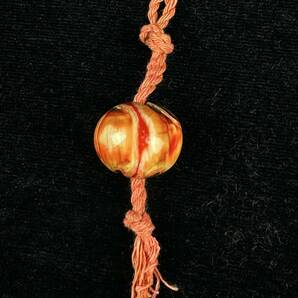 時代 提物 鶴頭 緒締め玉 直径1.7cm［検索/NETSUKE 印籠 提げ物 煙管 煙草入れ 和装小物 櫛簪 彫刻 工芸品］の画像3