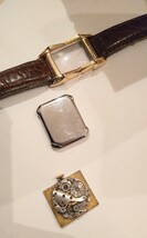 ティファニー時計 TIFFANY 希少 レクタンギュラー 手巻き メンズ _画像8