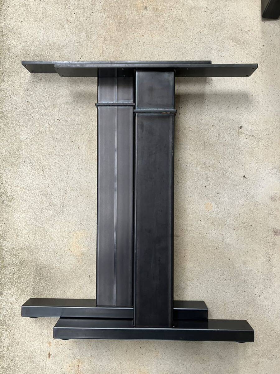 テーブル脚 H680 アイアン デスク 鉄脚 インダストリアル I型, ハンドメイド作品, 家具, 椅子, テーブル, 机