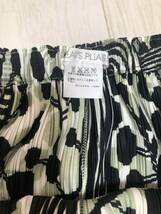 ■■【極美品】 激レア ISSEY MIYAKE PLEATSPLEASE プリーツプリーズ白と黒プリントサルエル パンツ size2 ■■_画像3