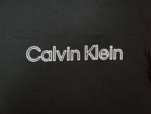  新品未使用！ カルバンクライン メンズ ロゴ Tシャツ 袖CKロゴ Ｍサイズ ブラック 黒 半袖 カットソー Calvin Klein_画像3