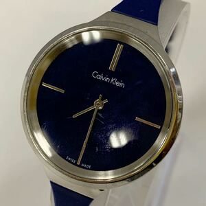 □【売り切り】Calvin Klein カルバンクライン ネイビー文字盤 クォーツ 腕時計 K4U231 