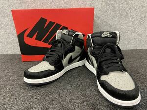 ▲【売り切り】NIKE ナイキ スニーカー AIR JORDAN 1 エアジョーダン RETRO HIGH OG Medium Grey 23.0cm 