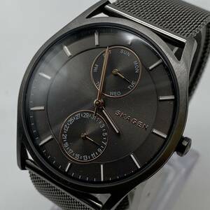 ★【売り切り】SKAGEN スカーゲン クロノグラフ クォーツ アナログ腕時計 SKW6180 ※稼働品