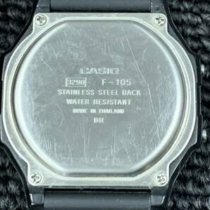 ◎【売り切り】CASIO カシオ デジタル ALARM CHRONO デジタル腕時計 F-105 の画像6