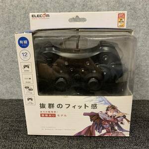 ▲【売り切り】ELECOM エレコム ゲームパッド JC-U3712F ブラック 