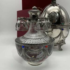 *[ распродажа ]LADOGA(ladoga) imperial коллекция серебряный водка Spirits 700ml 40% * коробка брошюра стакан есть 