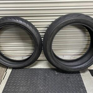 タイヤ 前後セット BRIDGESTONE S22 120/70ZR17 180/55ZR17の画像1