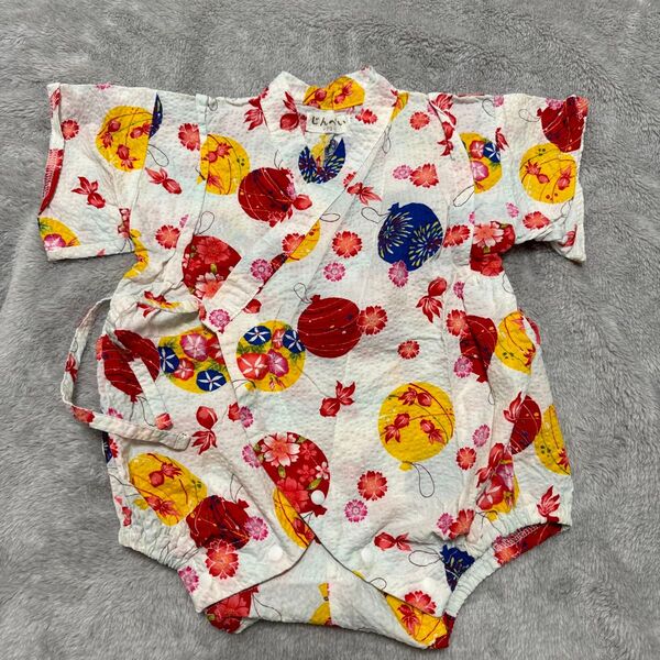 70cm 甚平 女の子 浴衣 お祭り ベビー服 ロンパース
