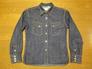  excellent THE FLAT HEAD Flat Head FLATHEAD Denim shirt 7001W western shirt 7001 38 M / RJB R.J.B