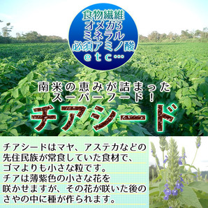 チアシード 1.5kg『アフラトキシン検査 残留農薬検査 異物選別 殺菌工程全て日本国内にて実施 オメガ３含有スーパーフード』送料無料の画像3