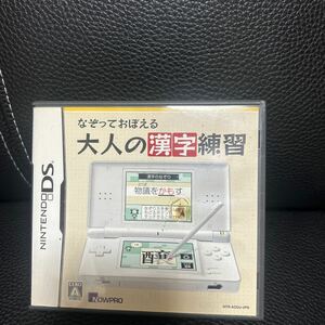 ニンテンドーDS なぞっておぼえる大人の漢字練習