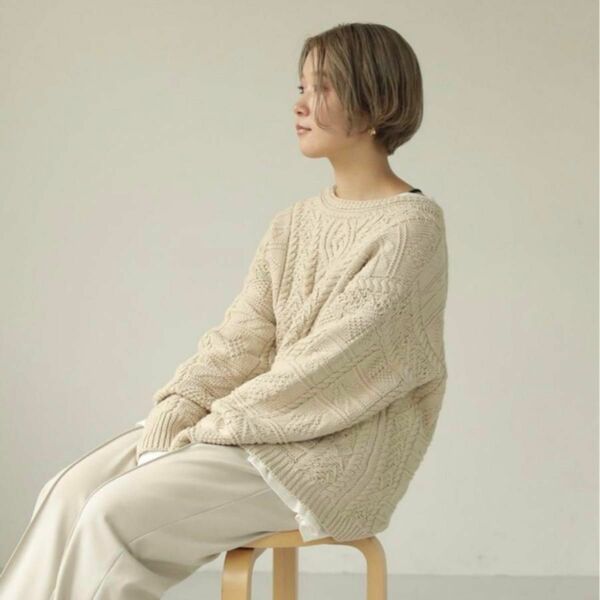 トゥデイフルtodayful vintage aran knitコットンニット吉田怜香lifesstore