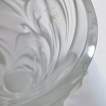 LALIQUE ラリック クリスタル ガラス スワロー ツバメ フラワーベース 花瓶 約24.5cm【送料無料】 中古品 used AB_画像8