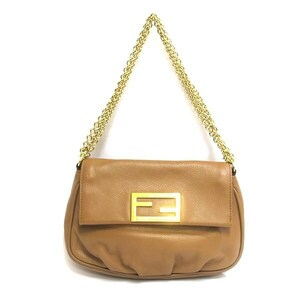 FENDI フェンディ 8M0276 レザー チェーンショルダーバッグ ハンドバッグ【極美品】【送料無料】中古品 used A