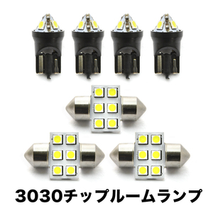 ZRR70G ZRR70W ZRR75G ZRR75W ノア(ドームランプ車) H19.6-H26.1 超高輝度3030チップ LEDルームランプ 7点セット